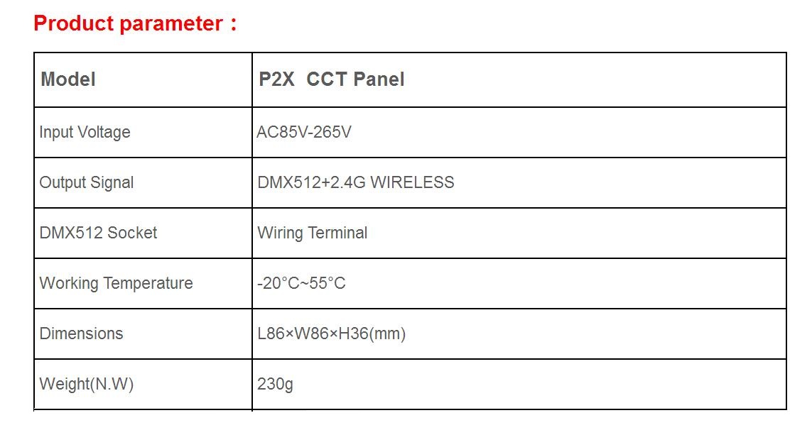 Bincolor_Controller_P2X_R4_CC_2.4G_1