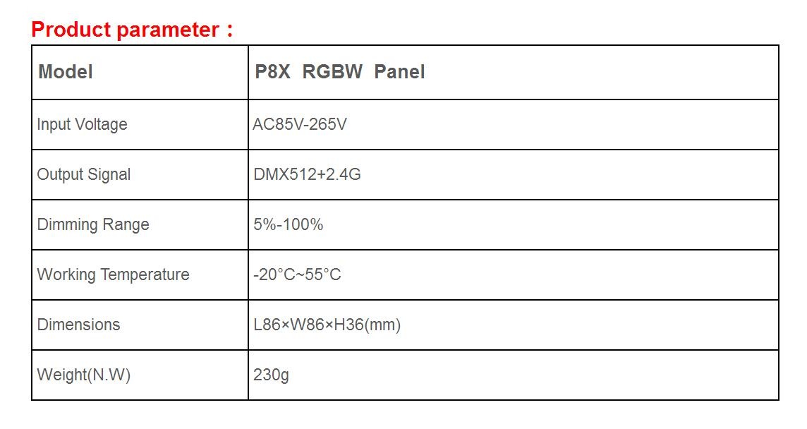 Bincolor_Controller_P8X_R4_CC_2.4G_1