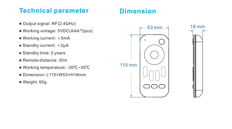 Skydance_RF_DIM_Remote_Control_RA1_2