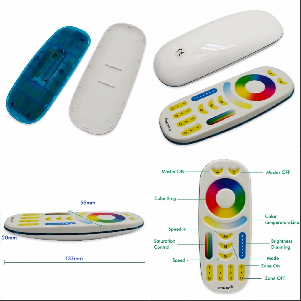 Milight_FUT092_Remote_Control_RGB_CCT_RF_4_Zone_Controller