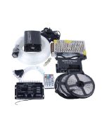 DMX Control Fiber Optic Star Ceiling Kit 16W RGBW Shooting Meteor Room Roof Decorative Lighting Kit Gear