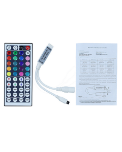 12V 6A 44Key IR RGB LED Controller For SMD 3528 5050 Strip Lights 3pcs