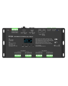 D12A Led Controller Skydance Lighting Control System OLED 12CH 12-24V CV DMX Decoder