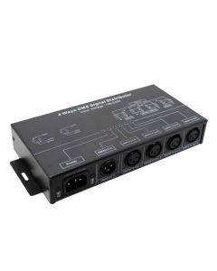 DMX124 DMX Signal Distributor AC 100-240V 4W Leynew LED Controller