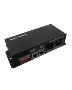 4 Channel DMX Control Dimmer Driver 12V 24V 4CH RGBW DMX512 Decoder LED Controller