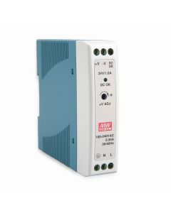 Mean Well MDR-20-24 24W Industrial DIN Rail Power Supply