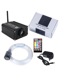 Fiber Optic Light Bluetooth APP Phone RF Control 16W RGBW with Cable Star Effect Ceiling Lighting Gear Kit