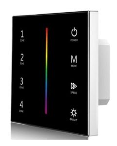 T13-1 Led Controller Skydance Lighting Control System 4 Zones AC 85-265V RGB Touch Panel Remote 2.4G